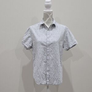 Denim & Flower Light Gray Casual Button Down Shirt